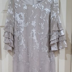NWOT- Stunning Silver dress